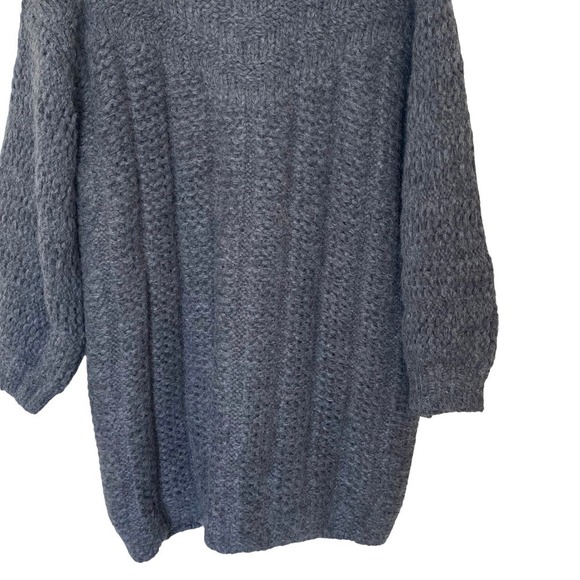 LUNYA Chunky Knit Wool Car Coat in Charcoal, Size X-Small/Small - Picture 9 of 15